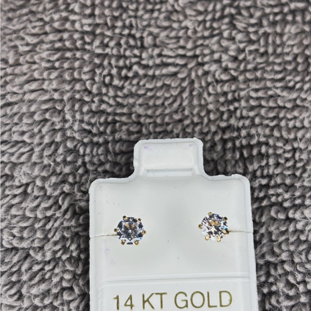 Planet Gold 14 Kt Gold And Silver Earrings